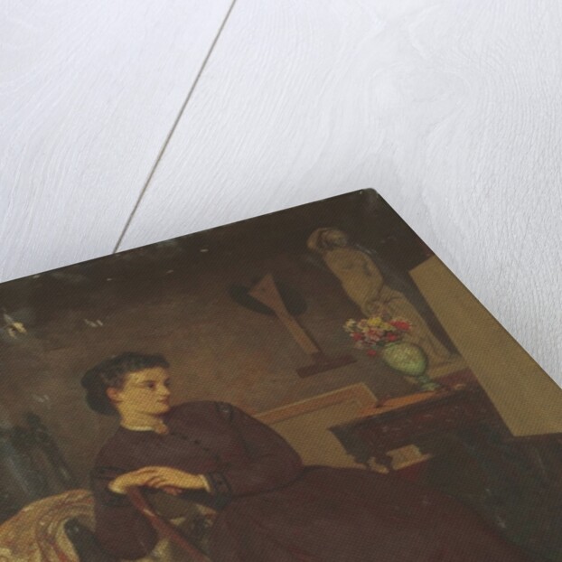 A Lady Artist, 1869 by Ernest Gustave Girardot