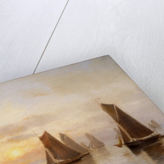 When the Boats Come Home, Skerries Beach, Evening, 1889 by Alexander Williams