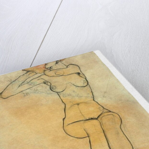 Seated nude, 1910 by Egon Schiele