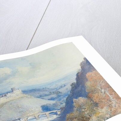 Richmond Castle and Town, Yorkshire by William Callow