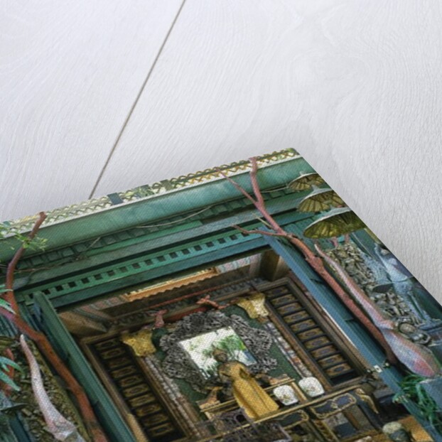 Pair of Thai roof ornaments by School Thai