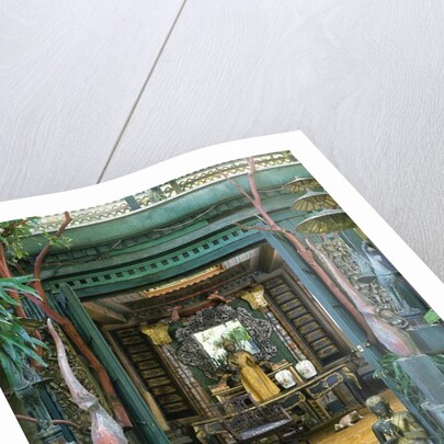 Pair of Thai roof ornaments by School Thai