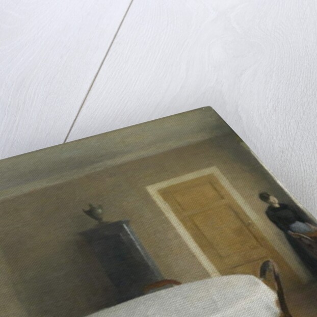 Interior, the Dining Room in Hammershøi's Childhood Home, Frederiksberg Allé, 1891 by Vilhelm Hammershoi