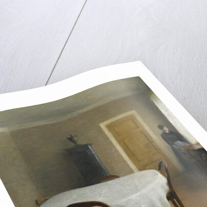 Interior, the Dining Room in Hammershøi's Childhood Home, Frederiksberg Allé, 1891 by Vilhelm Hammershoi