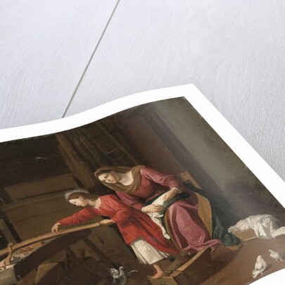 The Holy Family in the carpenter's shop by Jean Tassel