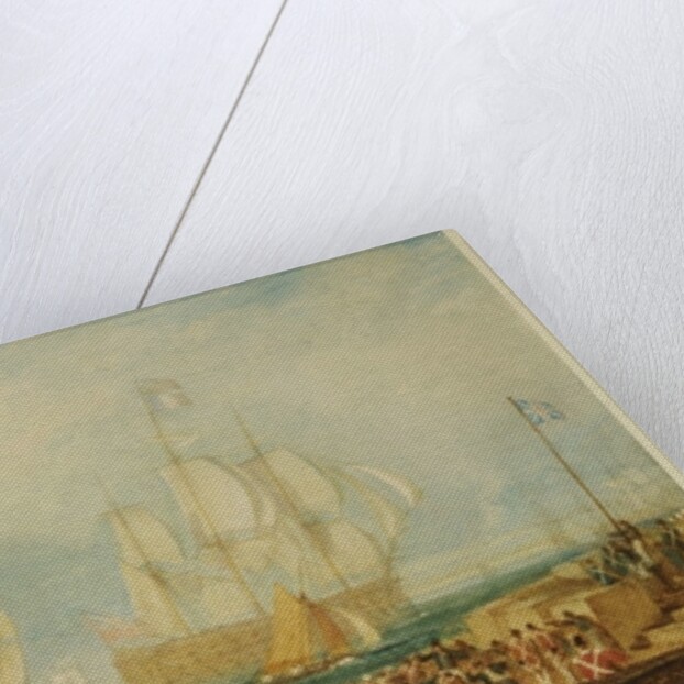 Plymouth Harbour: Towing in French Prizes by Joseph Mallord William Turner