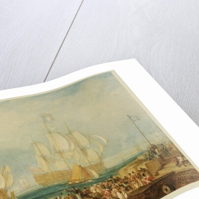 Plymouth Harbour: Towing in French Prizes by Joseph Mallord William Turner