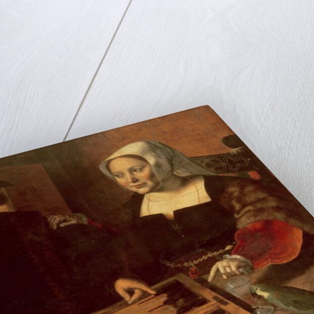 Portrait of a Husband and Wife Playing Tric-Trac by Jan Sanders van Hemessen