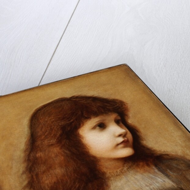 Portrait of Gertie Lewis, half length, 1879-80 by Edward Coley Burne-Jones