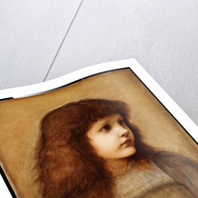 Portrait of Gertie Lewis, half length, 1879-80 by Edward Coley Burne-Jones