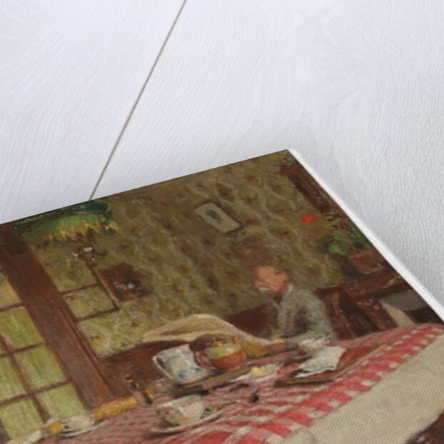 La lecture dans la salle à manger, Vaucresson, 1924 by Edouard Vuillard