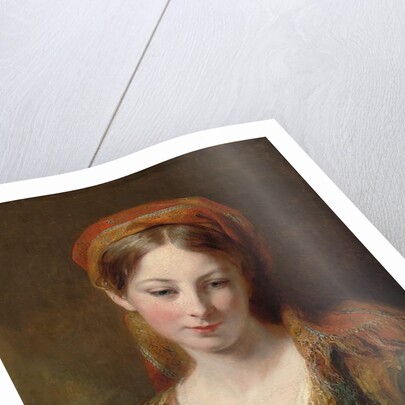 Portrait of a young girl, thought to be Henrietta Carpenter by Margaret Sarah Carpenter