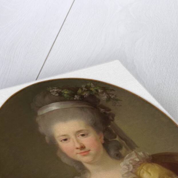 Portrait of Countess Urszula Potocka, née Zamoyska, bust-length by Elisabeth Louise Vigee-Lebrun