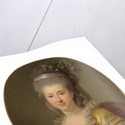 Portrait of Countess Urszula Potocka, née Zamoyska, bust-length by Elisabeth Louise Vigee-Lebrun