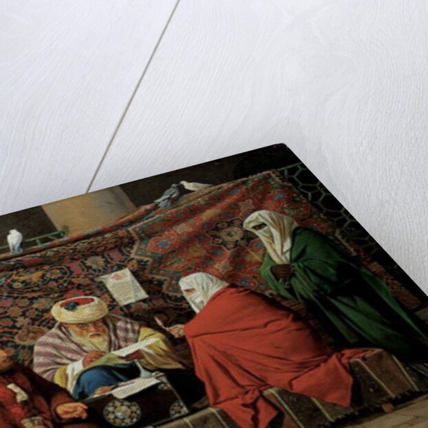 A Turkish Notary Drawing up a Marriage Contract in front of the Kilic Ali Pasha Mosque, Tophane, Cinstantinople, 1837 by Martinus Rorbye