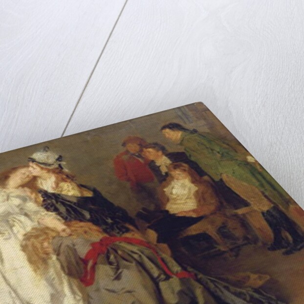 King Louis XVI of France bidding farewell to his family in the Temple prison, detail, 1873 by Ernst Meisel