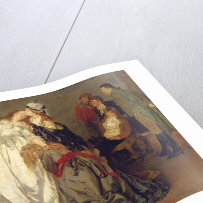 King Louis XVI of France bidding farewell to his family in the Temple prison, detail, 1873 by Ernst Meisel