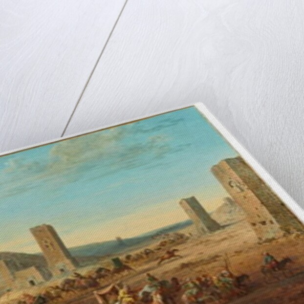 Two Caravans at the Entrance to the Valley Leading to Palmyra by Jean-Baptiste Hilair