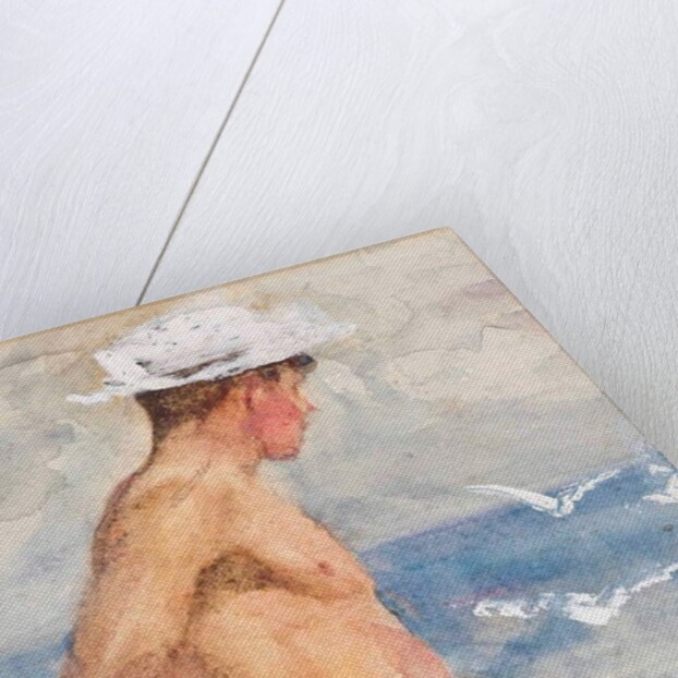 Study of a young man looking out to sea by Henry Scott Tuke