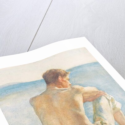 Watching the sea by Henry Scott Tuke