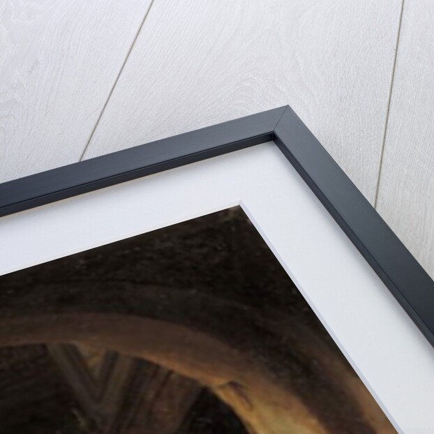 A maid preparing vegetables in a kitchen by Jan Adriansz van Staveren
