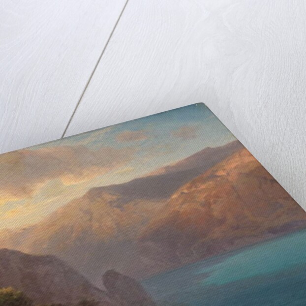 Près de Seelisberg: a view of Lac de Lucerne seen from the Seelisberg, Switzerland, 1862 by Alexandre Calame