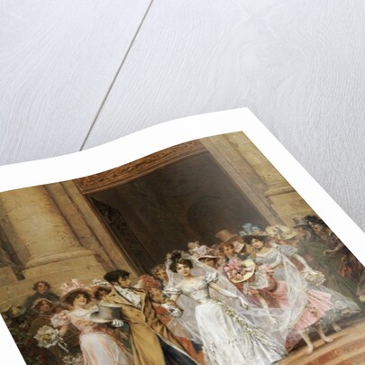 The Wedding, Church of St. Roch, Paris by Frederik Hendrik Kaemmerer