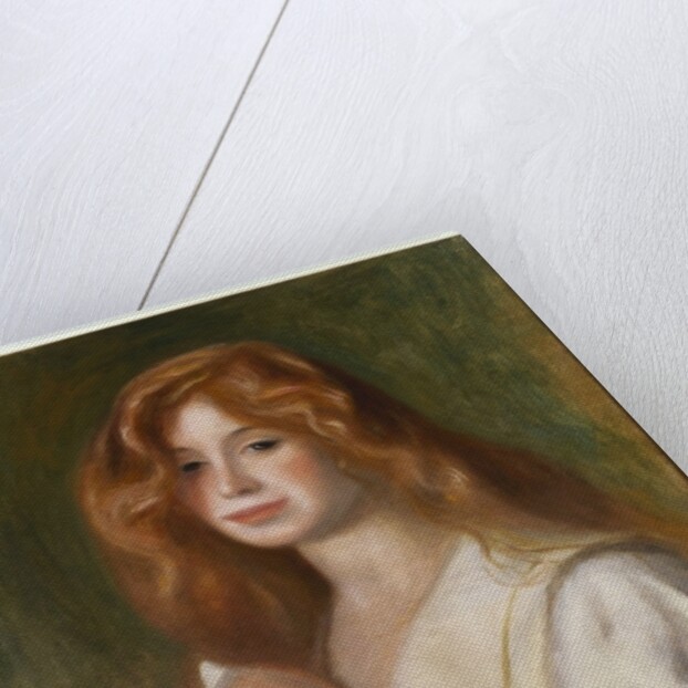 Girl Combing her Hair by Pierre Auguste Renoir