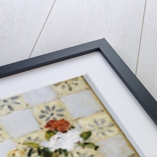 Still life of a melon and a vase of flowers, c.1872 by Pierre Auguste Renoir