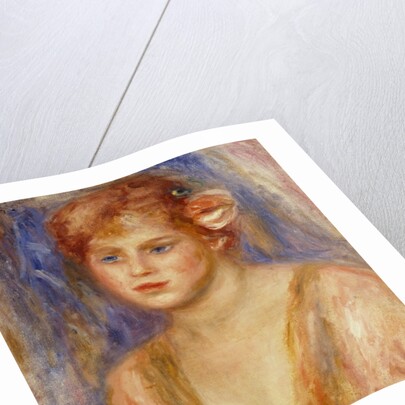 Portrait of a young girl by Pierre Auguste Renoir