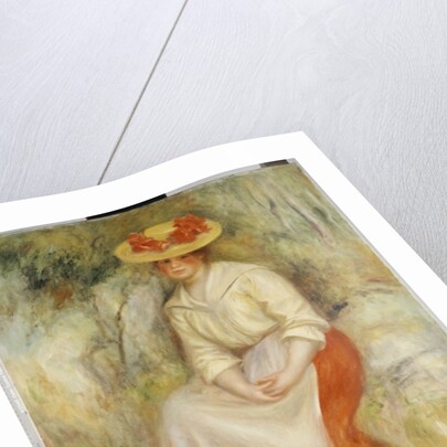 Gabrielle in a Straw Hat, 1900 by Pierre Auguste Renoir