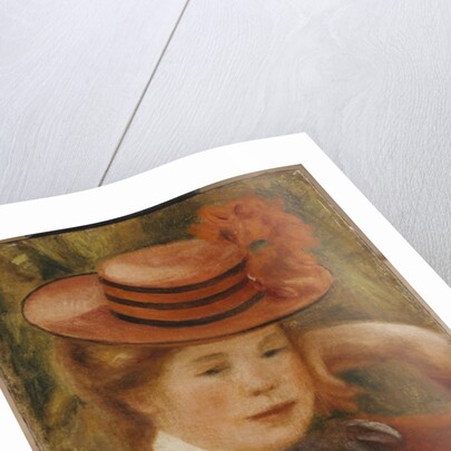 A Young Girl with a Red Hat, 1899 by Pierre Auguste Renoir