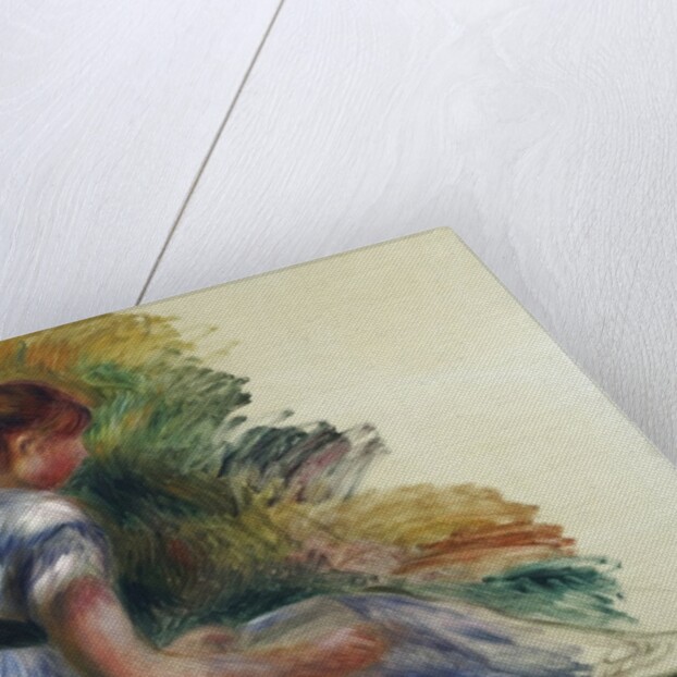 Alice Gamby in the Garden, Young Girl Sitting in the Grass, 1891 by Pierre Auguste Renoir