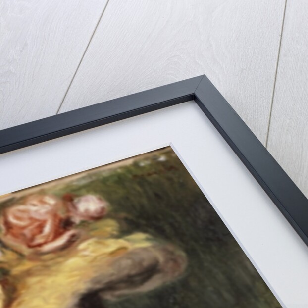 Head of a Girl with a Yellow Hat by Pierre Auguste Renoir