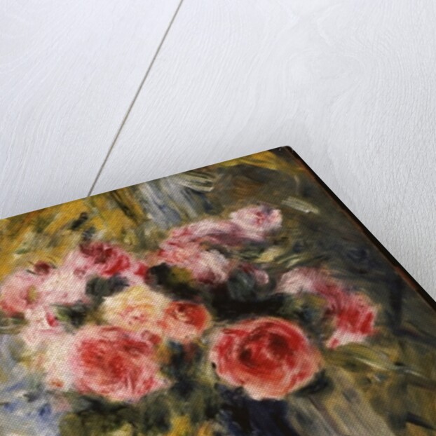 Roses in a Blue Vase, 1892 by Pierre Auguste Renoir