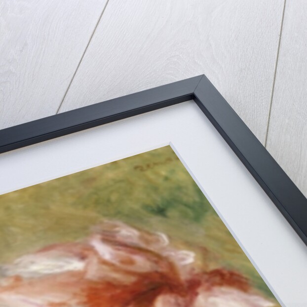 Head of a Young Girl in a Red Hat by Pierre Auguste Renoir