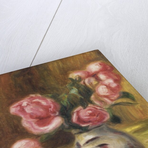 Vase of Roses and an Orange, 1910 by Pierre Auguste Renoir