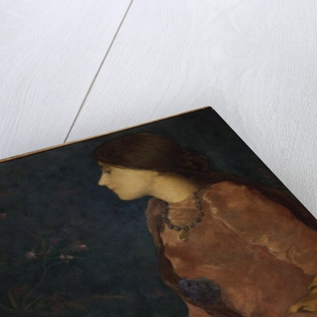 Pensive Lady, Seated by Edmond-Francois Aman-Jean