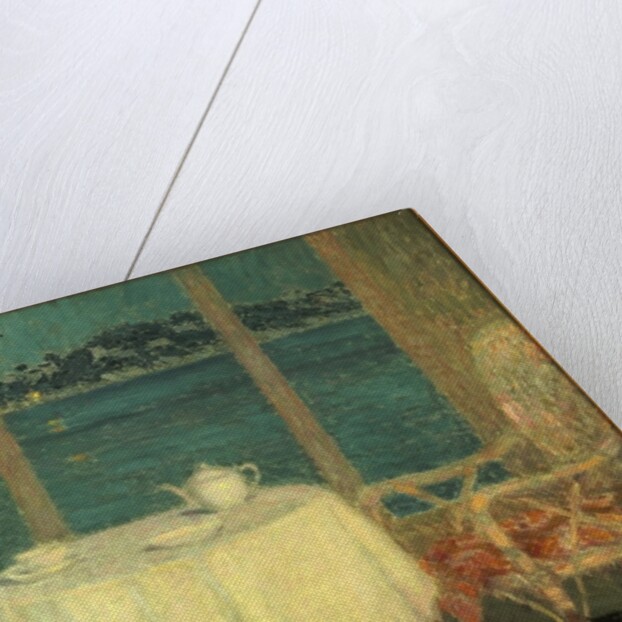 The Terrace in Front of the Bay of St. Tropez, 1929 by Henri Eugene Augustin Le Sidaner