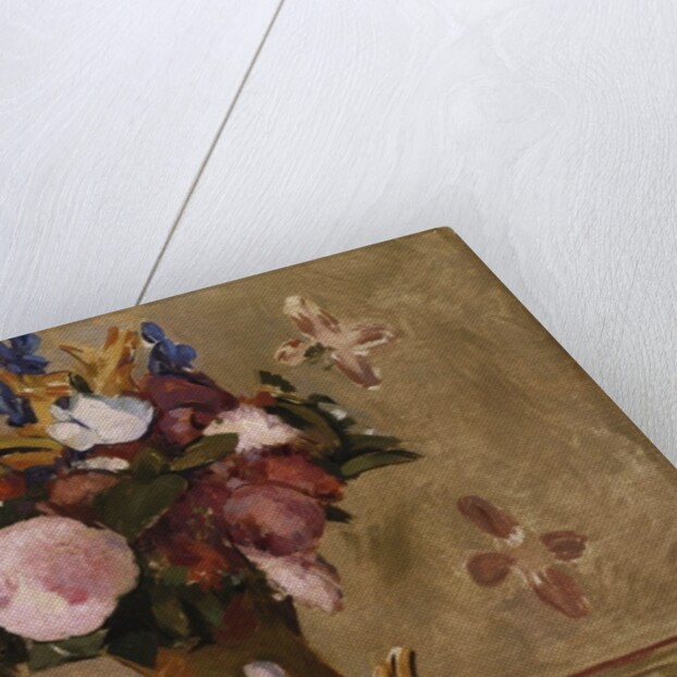 Flowers in a Vase, copy after a painting by Cezanne, c.1886 by Odilon Redon