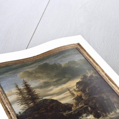 A Norwegian Landscape with a Cascade Waterfall by Jacob Isaaksz. or Isaacksz. van Ruisdael