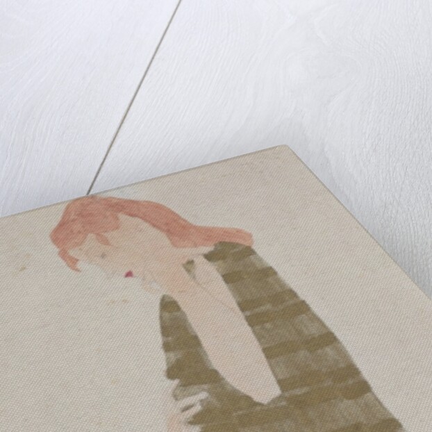 Standing Woman in a Golden Dress by Egon Schiele