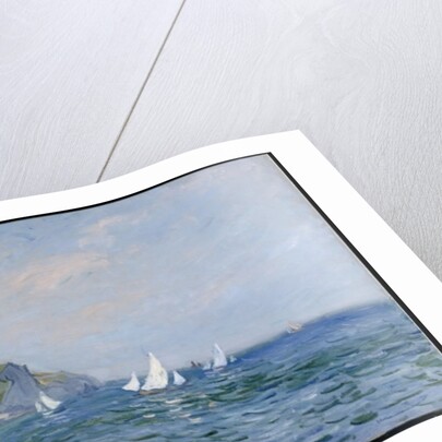 Cliffs and Sailboats at Pourville by Claude Monet