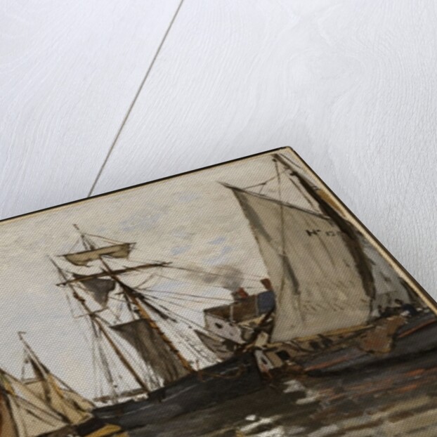 The Port of Honfleur, c.1865 by Claude Monet