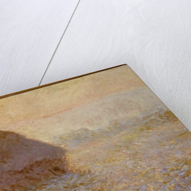 Haystacks, Sun in the Mist by Claude Monet