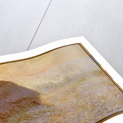 Haystacks, Sun in the Mist by Claude Monet