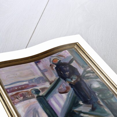 Woman on the Veranda by Edvard Munch