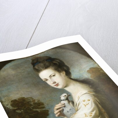 Portrait of Miss Juliet Langton standing, half length, 1764 by Joshua Reynolds