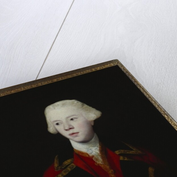 Portrait of George Augustus, 3rd Viscount Howe, half length, wearing the uniform of the 1st Guard by Joshua Reynolds