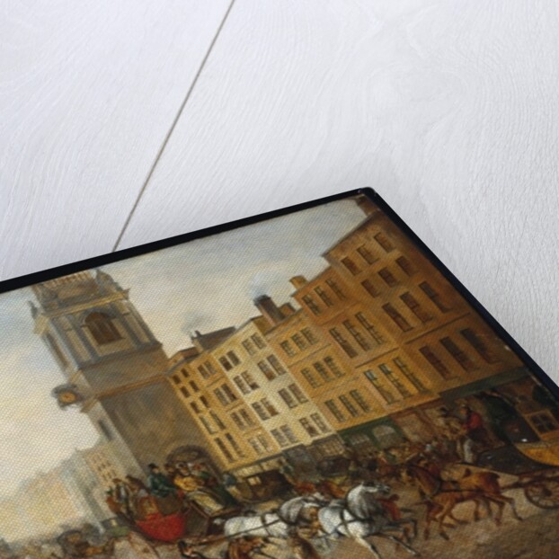 The London-to-Brighton Coach at Cheapside, 18th July 1831 by James Pollard